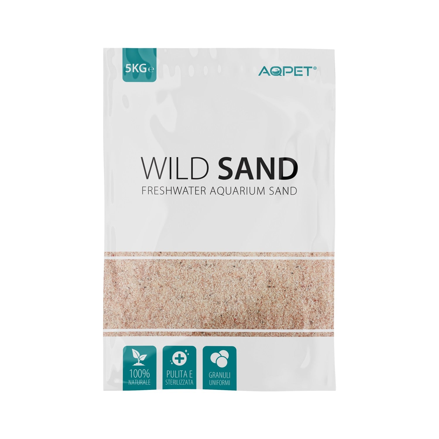 AQPET Wild Sand Rose Velvet 5kgG Sabbia Naturale per Acquari d’Acqua Dolce AQPET Wild Sand Rose Velvet 5kgG Sabbia Naturale per Acquari d’Acqua Dolce